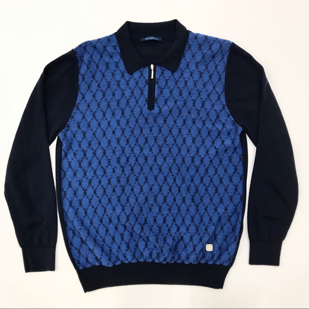 Wool zip up sweater